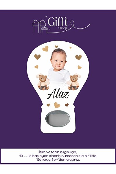 giftshoppi 10 Adet Açacak Magnet Mıknatıslı Hediyelik - Sünnet, Nişan, Söz, D...
