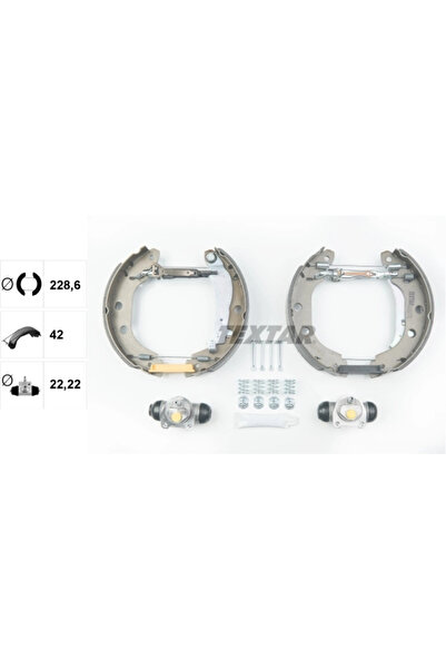 TEXTAR Set Saboti Frana Nissan Kubistar Caroserie Renault Kangoo 1997-2011