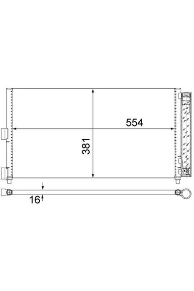 MAHLE Condensator Climatizare Fiat Doblo Autoutilitara/Limuzina Spatioasa/Dob...