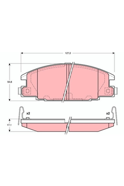 TRW Set Placute Frana Frana Disc Isuzu D-Max 1/Kb/Tf Pick-Up Opel Campo/Front...