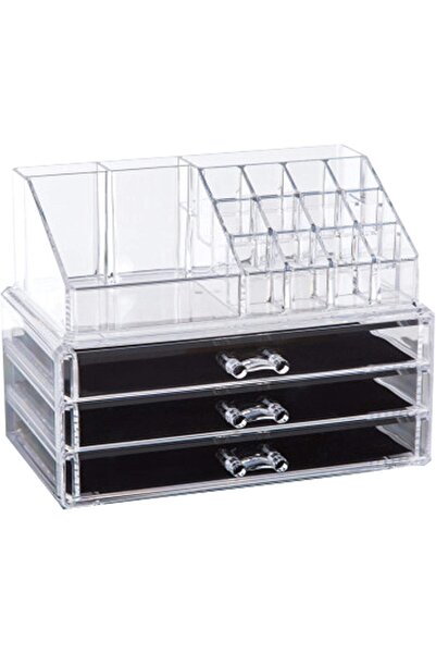 Jiffy Clear Acrylic Cosmetic Organizer Makeup Holder Display Jewelry Storage ...