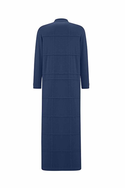 MISS DALIDA Gömlek Yaka Uzun Triko Indigo Hırka