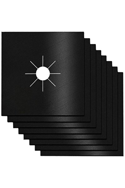 OEM Set de 8 plăci de protecție pentru aragaz, fibră de sticlă/teflon, 27x27 ...