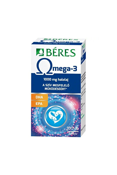 Béres Capsule gelatinoase moi cu ulei de peste Omega 3 1000 mg Beres 100 buc