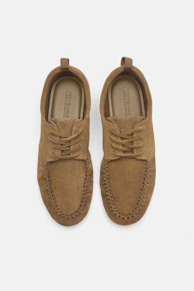 Pull & Bear Süet görünümlü düz deri ayakkabı