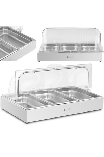 Other Vitrină tip bufet pentru micul dejun cu capac rulant 3x GN 1/3 3x 2,6 l