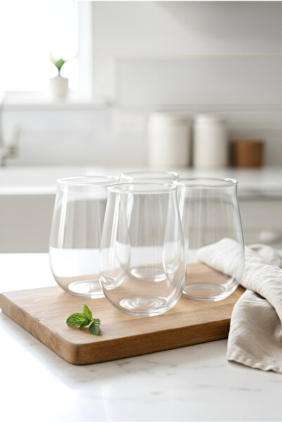 FH finehome كوب مشروبات غازية من ديني، 4 قطع