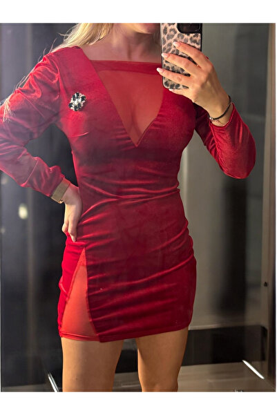 AndraRose Styles Rochie Rosie Herra + brosa cadou - C22425xs