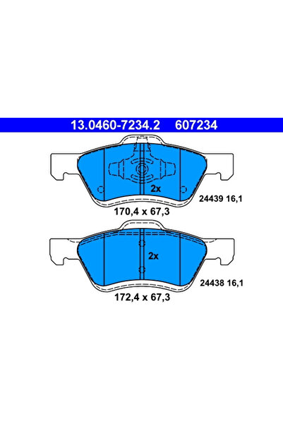 Ate Set Placute Frana Frana Disc Ford Maverick Mazda Tribute