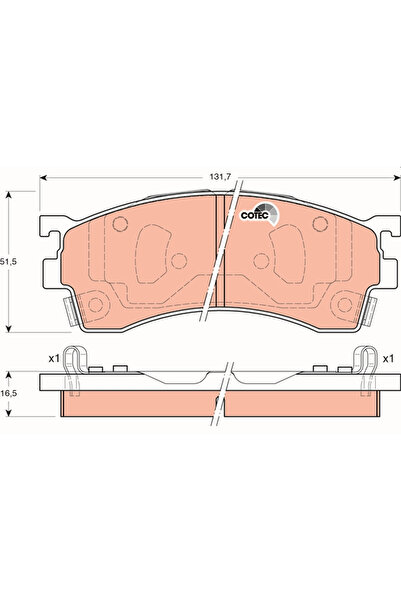 TRW Set Placute Frana Frana Disc Haima (Faw) Family 3 Limuzina/Freema/Happin ...