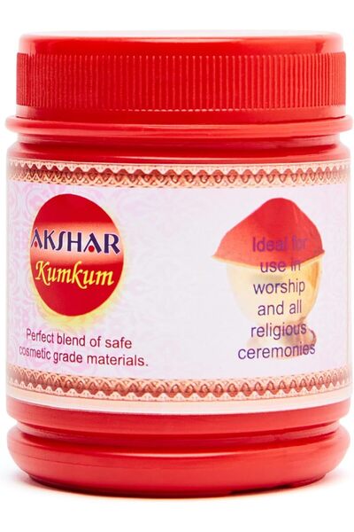 BAPS Hindu Mandir مسحوق أكشار كومكوم للاحتفالات الدينية والعبادة، قرمزي تقليد...