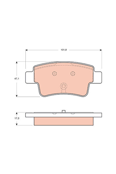 TRW Set Placute Frana Frana Disc Opel Corsa D Vauxhall Corsa Model 3