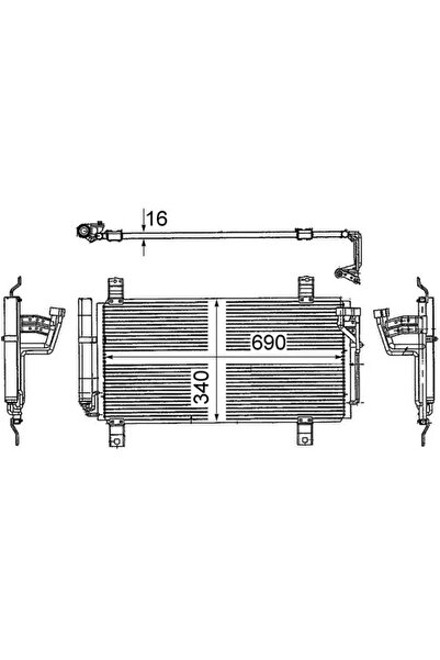 MAHLE Condensator Climatizare Mazda 6