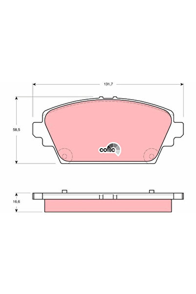TRW Set Placute Frana Frana Disc Nissan Almera Tino/Primera
