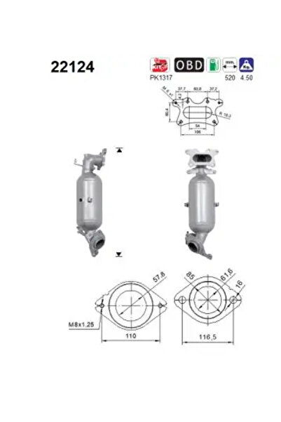 As Catalizator Honda Cr-5 4