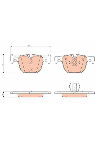 TRW Set Placute Frana Frana Disc Bmw 3/4