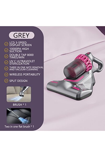 OEM Aspirator anti-acarieni pentru pat, XINLOSHU®, wireless, curățare profundă, violet