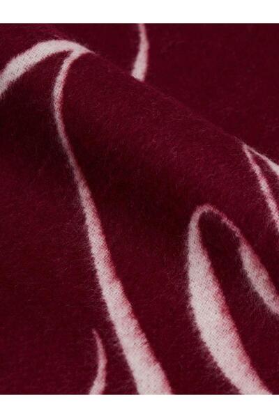 Tommy Hilfiger TOMMY SCRIPT LOGO SCARF Mor-Bordo-OS