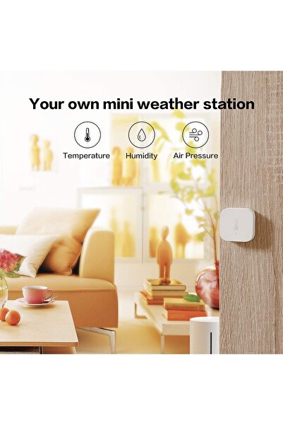 Aqara Temperature and Humidity Sensor, Pack of 3, Requires Hub, Zigbee, for Remote Monitoring