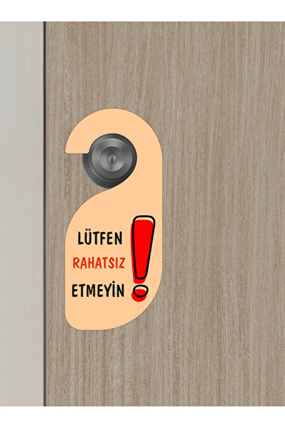 Bemenda Please Do Not Disturb, Lütfen Rahatsız Etmeyin Kapı Askısı Kapı Uyarı Levhası