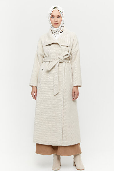 Setrms Mendil Yakalı Düğmeli Manto