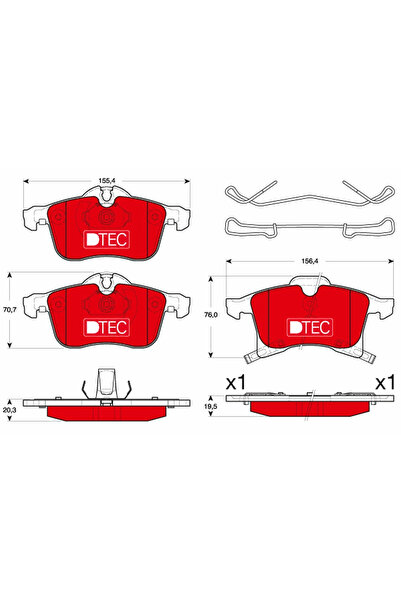TRW Set Placute Frana Frana Disc Opel Astra G/Astra H/Combo Tour Vauxhall Ast...