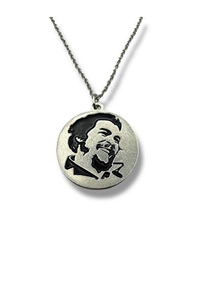 Herşey Nota Unisex Necklace with Che Guevara Figure – Freedom, Courage, and Revolutionary Spirit Design