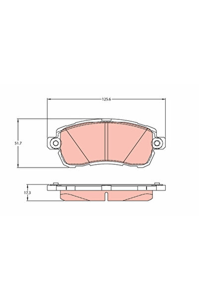 TRW Set Placute Frana Frana Disc Ford Ka+ 3