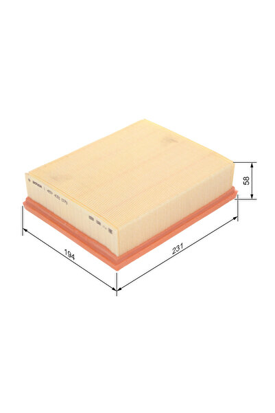Bosch Въздушен филтър Рено Клио 2/Еспейс 4/Лагуна 2