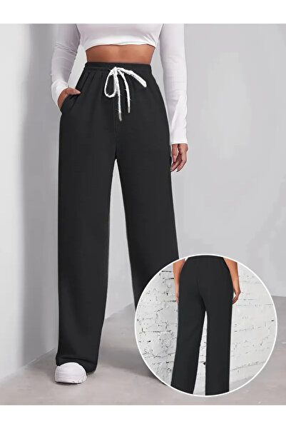 CANDERO Winter Shardonlu Black Baggy Loose Fit Stretchy Comfortable Fabric Sw...