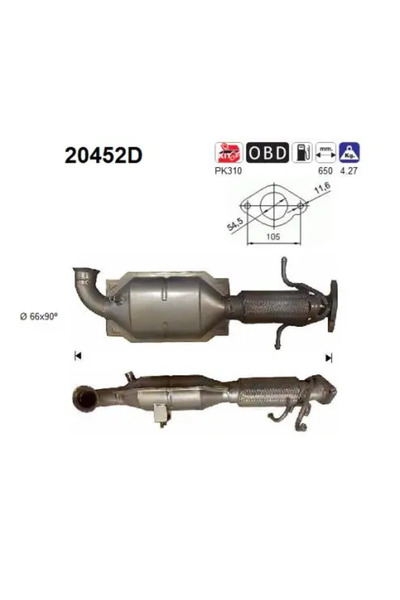 As Catalizator Ford C-Max/Focus 2/Galaxy 2