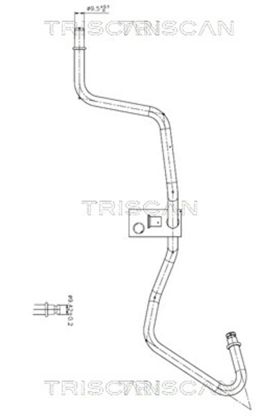 TRISCAN Furtun Hidraulic Sistem De Directie De La Caseta De Directive Catre V...