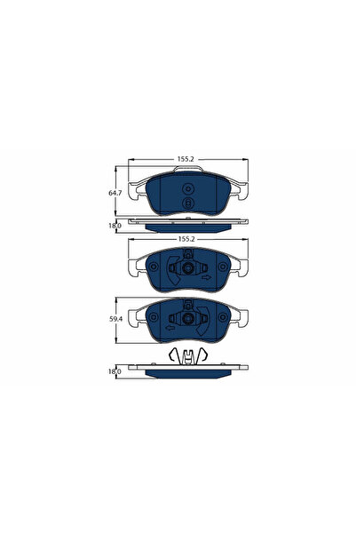 TRW Set Placute Frana Frana Disc Renault Captur 2/Clio 5/Fluence 2012-2020