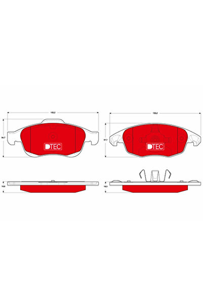 TRW Set Placute Frana Frana Disc Citroen Berlingo Multispace/C4 2/C4 Grand Pi...