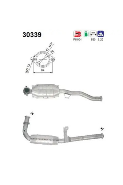 As Catalizator Renault Megane 1/Megane Scenic