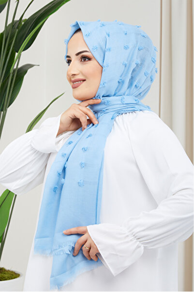 Feiza Collection Pamuklu Soft Mavi Şal