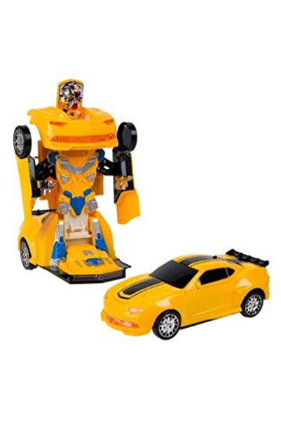 OEM Robot Transformer Yellow Car with Sound, Light & Movement