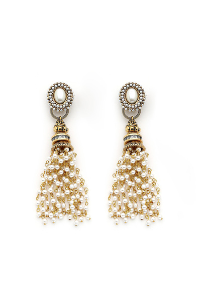 Mon Reve Pearl Cascade İnci Püskül Klipsli Küpe