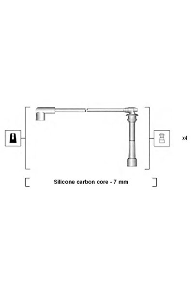 MAGNETI MARELLI Комплект кабели за запалване за Hyundai Coupe 2