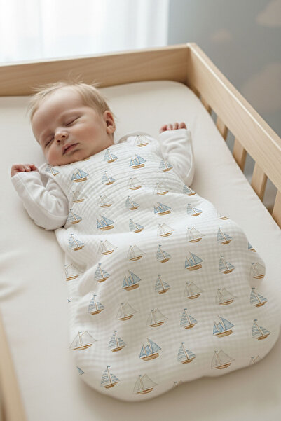 Tuğba Kuğu 4 Layer Muslin Baby Sleeping Bag (0-18 Months) - Pureline Series