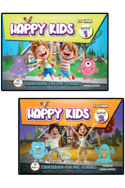 Bilimyolu Yayıncılık Happy Kids Preschool 3-6 Years Old English Set Coursebook
