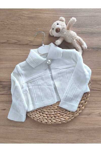 Renata's Baby Girl Children's Motif Cotton Brooch Closure Seasonal Stylish Bolero Cardigan