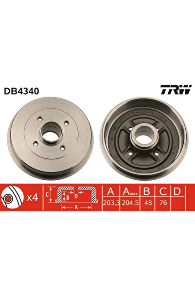 TRW Tambur Frana Nissan Micra 3/Micra C+C 3/Note