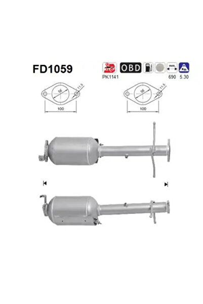 As Filtru Funingine/Particule Sist.De Esapament Ford Tourneo Connect/Transit ...
