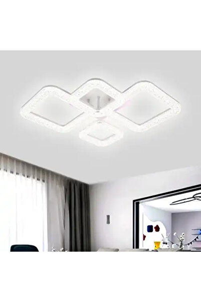 LED CONCEPT Lustra LED smart cu telecomanda si trei tipuri de lumina plus RGB, 67W, dimabila, 64x42x13cm