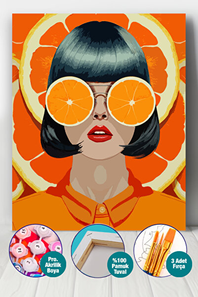 Picasso World Hobby Art Sayılarla Boyama Numaralı Tuval Seti Fırça Boya Dahil...