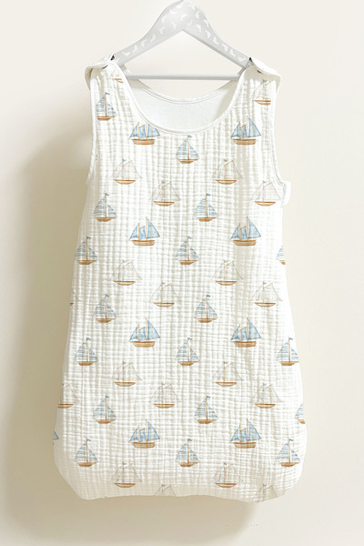 Tuğba Kuğu 4 Layer Muslin Baby Sleeping Bag (0-18 Months) - Pureline Series