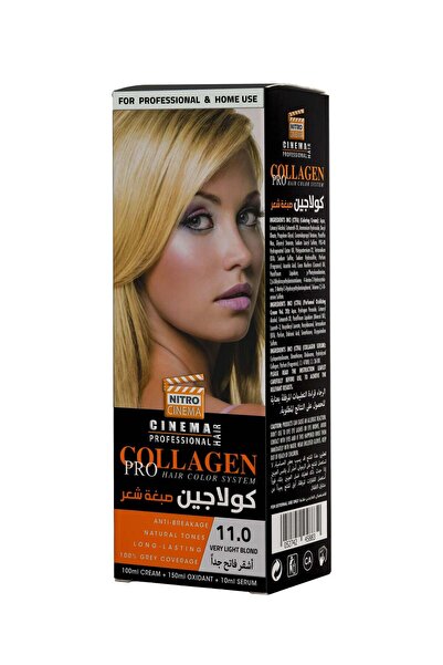 NITRO CINEMA صبغة شعر كولاجين برو أشقر فاتح جدًا 11.0