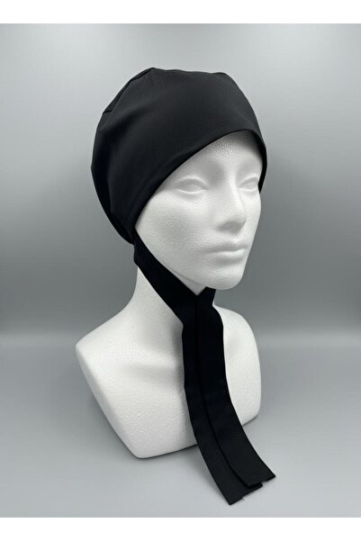 MODA 3-Piece Combed Cotton Stitched Lace-Up Women's Bonnet