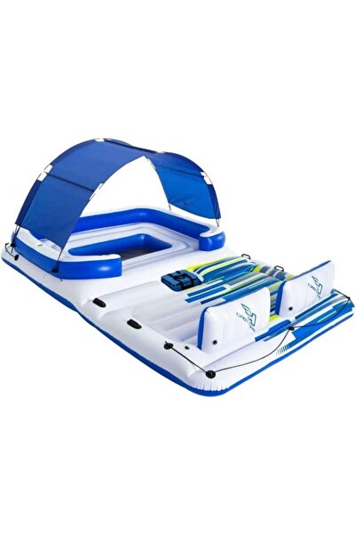 BESTWAY CoolerZ Tropical Breeze Island, Multi-Colour, 3.89 x 2.74m